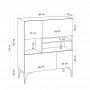 HANAH HOME Komoda Krista Sapphire Oak - slika 5
