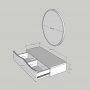 HANAH HOME Komoda Princesse Walnut - slika 5