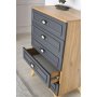 HANAH HOME Komoda Irmak 25229 Oak Anthracite - slika 2
