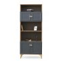 HANAH HOME Polica Irmak 81229 Oak Anthracite - slika 1