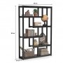 HANAH HOME Polica Fancy Black - slika 4
