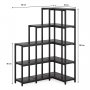 HANAH HOME Polica Twist Black - slika 4