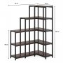 HANAH HOME Polica Twist Brown - slika 4
