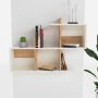 HANAH HOME Zidna polica Lagomood Eny White Oak - slika 3