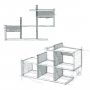 HANAH HOME Zidna polica Lagomood Eny White Oak - slika 5