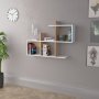 HANAH HOME Zidna polica Lagomood Eny White Oak - slika 1