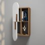 HANAH HOME Zidna polica Rose Walnut White - slika 2