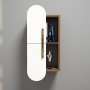 HANAH HOME Zidna polica Rose Walnut White - slika 3