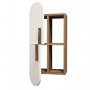 HANAH HOME Zidna polica Rose Walnut White - slika 4