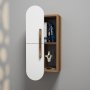 HANAH HOME Zidna polica Rose Walnut White - slika 1
