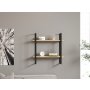 HANAH HOME Zidna polica Buba Sapphire Oak Black - slika 2