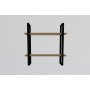 HANAH HOME Zidna polica Buba Sapphire Oak Black - slika 3