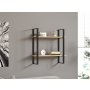 HANAH HOME Zidna polica Buba Sapphire Oak Black - slika 1
