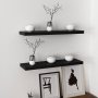 HANAH HOME Zidna polica Gizli2 80 Black - slika 1