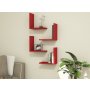 HANAH HOME Zidna polica Alfa Red - slika 2