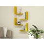HANAH HOME Zidna polica Alfa Yellow - slika 2