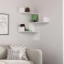 HANAH HOME Zidna polica Luksa White - slika 1