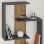 HANAH HOME Zidna polica Paranoid Anthracite Dark Oak - slika 3
