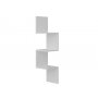 HANAH HOME Zidna polica Corner White - slika 2