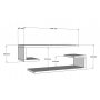 HANAH HOME Zidna polica Eldo White - slika 5