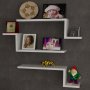 HANAH HOME Zidna polica Lowa White - slika 1