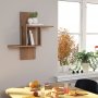 HANAH HOME Zidna polica Mill Sonoma Oak - slika 1