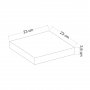 HANAH HOME Zidna polica Gizli 23 Bright Grey - slika 4