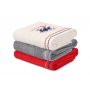 L`ESSENTIEL MAISON Set peškira 401 White Red Grey - slika 1