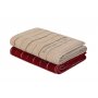 L`ESSENTIEL MAISON Set 2 peškira 407 Claret Red Cream - slika 1