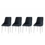 HANAH HOME Stolice Seyhan Black 2 - slika 1