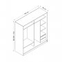 HANAH HOME Garderober Kale 3166 - slika 5