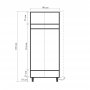 HANAH HOME Garderober Lidya 2 911 - slika 5