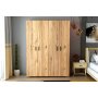 HANAH HOME Garderober Feraye 4 Kapakli Atlantic Pine - slika 2