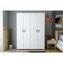 HANAH HOME Garderober Feraye 4 Kapakli White - slika 2
