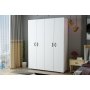 HANAH HOME Garderober Feraye 4 Kapakli White - slika 1
