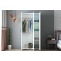 HANAH HOME Garderober Feraye 3 Kapakli White - slika 3