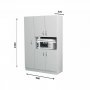 HANAH HOME Ormar Roma White - slika 4