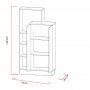 HANAH HOME Ormar Gupse White - slika 4