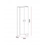 HANAH HOME Ormar Atlantis White - slika 4