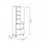 HANAH HOME Ormar Sezen White - slika 4