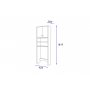 HANAH HOME Ormar Selen White - slika 5