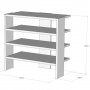 HANAH HOME Cipelarnik Mix 4 White - slika 3