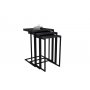 HANAH HOME Set stolova Black Mermer - slika 2