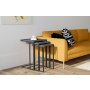HANAH HOME Set stolova Black Mermer - slika 1