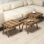 HANAH HOME Set stolova Roma Walnut - slika 2