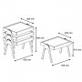 HANAH HOME Set stolova Roma Walnut - slika 5