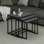 HANAH HOME Set stolova Evia Anthracite - slika 1