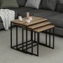 HANAH HOME Set stolova Evia Walnut - slika 1