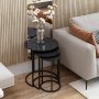 HANAH HOME Set stolova Gloria Black - slika 3