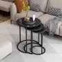 HANAH HOME Set stolova Gloria Black - slika 1